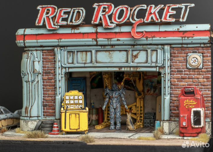 Diorama Fallout 4 Red Rocket Station