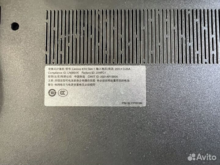 Ноутбук Lenovo K14 Gen 1 i5 11Gen 16Gb 256Gb