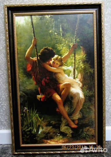 Картины на холсте, парная экспозиция, 19 век