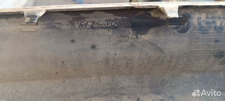 Спойлер заднего бампера elantra 2017 86612f2000