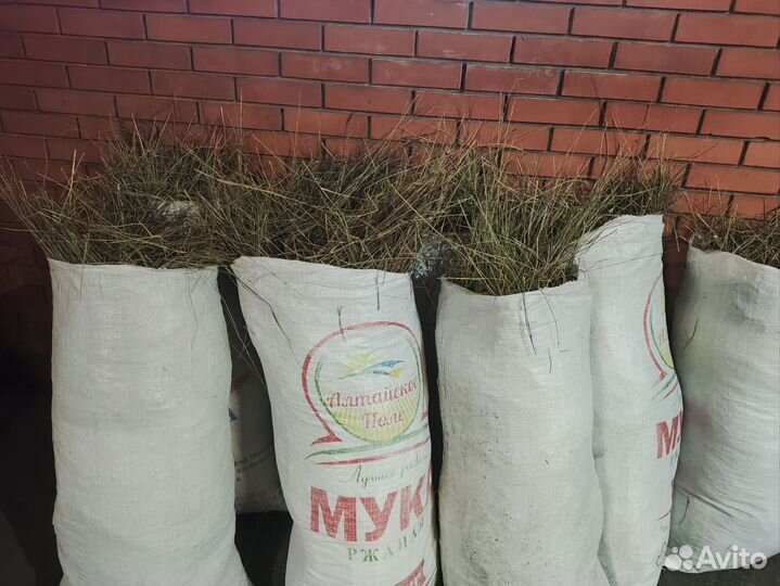 Сено в мешках