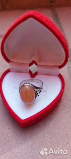 Серебряное кольцо с сердоликом 875 СССР