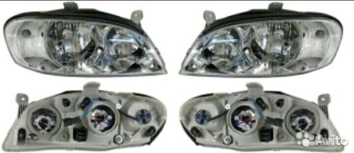 Для Киа Спектра фары б.у. и новые в наличии