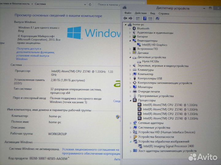Планшет Acer Windows 8/8