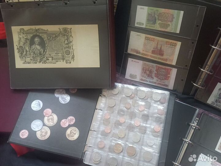 Боны, монеты, альбомы