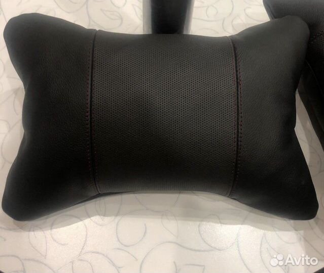 Авто подушки для подголовника из натуральной кожи