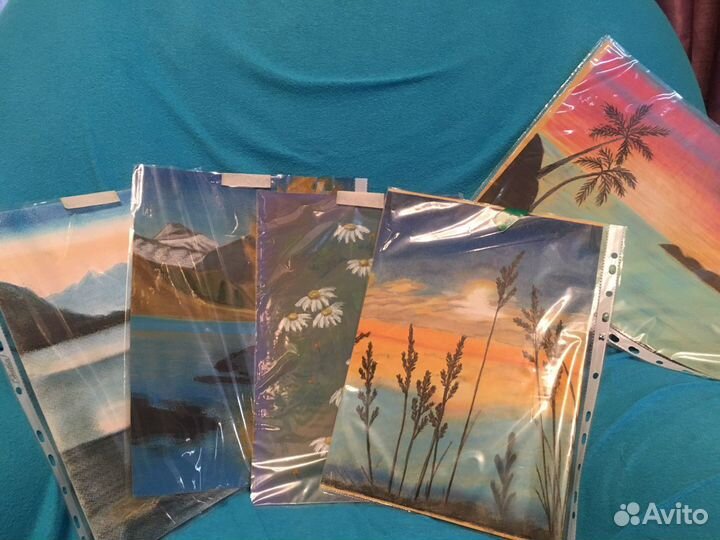 Картинки формат А4. Пастель