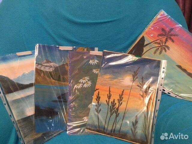 Картинки формат А4. Пастель