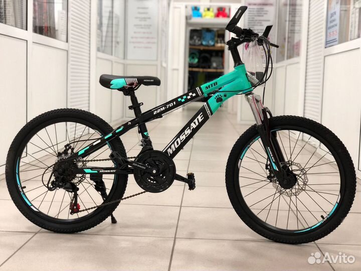 Подростковый велосипед Чёрный-синий новый