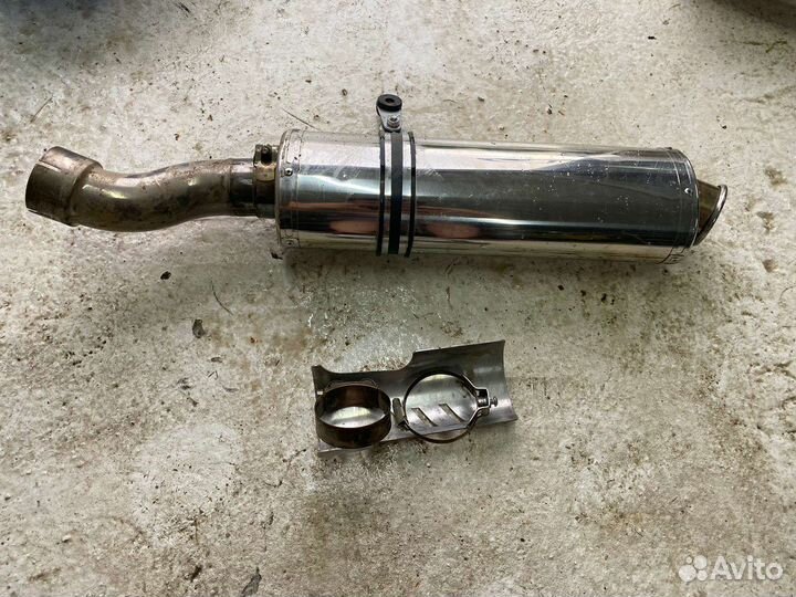 Прямоточный выхлоп на BMW R1200GS