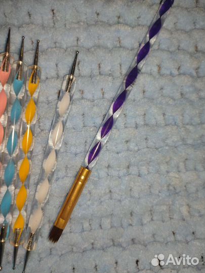 Кисть для наращивания ногтей, палочки, дотсы