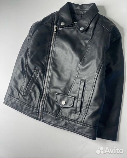 Кожаная куртка Zara для девочки и мальчика