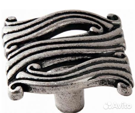 Мебельные ручки серебро антик 741