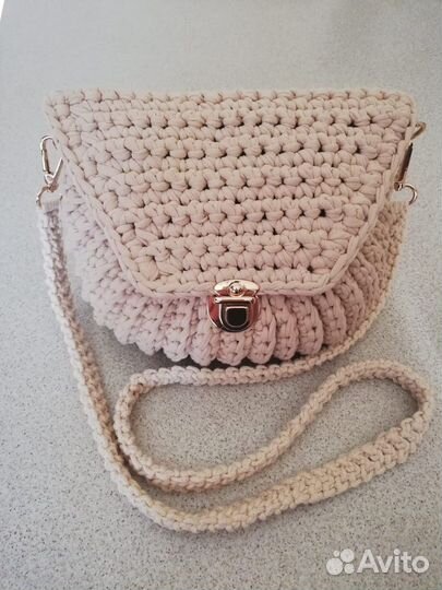 Cумка вязанная из трикотажной пряжи