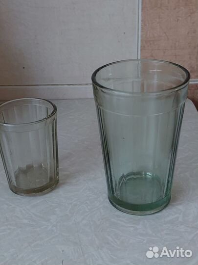 Стаканы граненые СССР 100 мл 350шт,200 мл 55 шт
