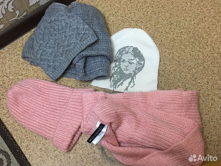 Комплекты шарф и шапка женские