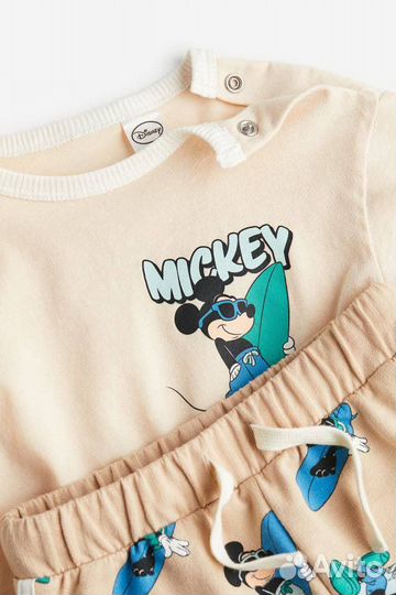 Комплкт h&m Mickey 74,80,86