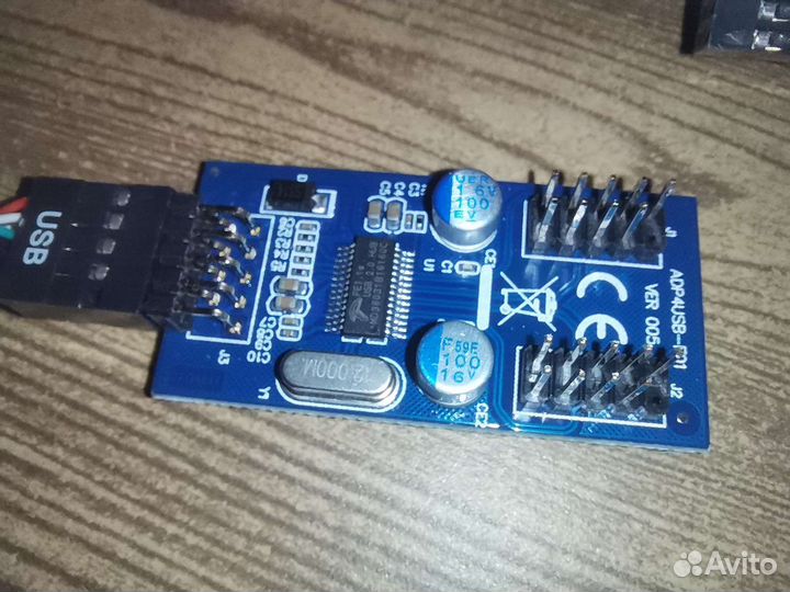 Переходник на переднюю панель usb