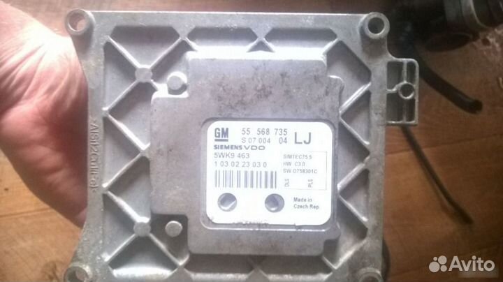 Блок управления двс Opel Astra H 1.6