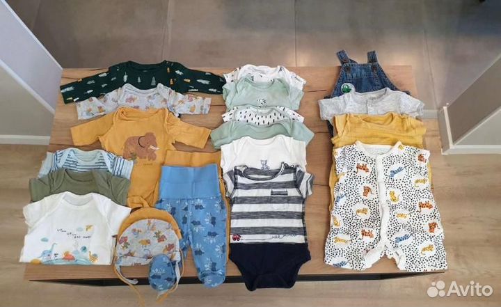 Пакет вещей для мальчика 0-1м 50-56см