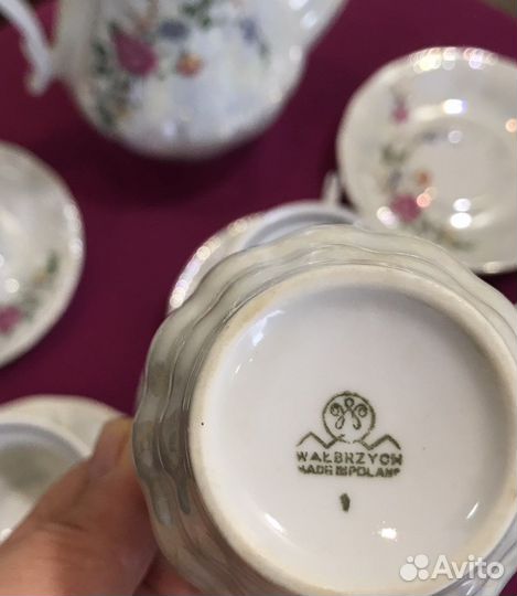 Кофейный сервиз перламутр walbrzych Польша