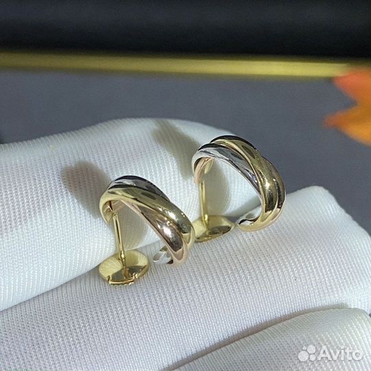 Золотые серьги Cartier, 585 пробы