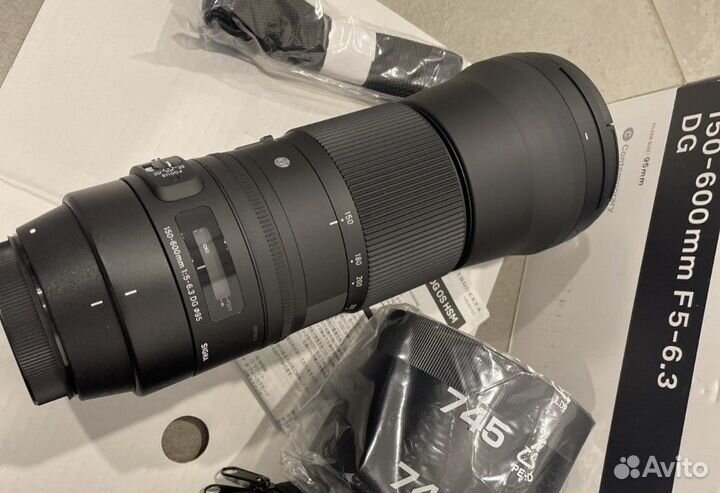 Sigma AF 150-600 f/5.0-6.3 DG OS HSM, Canon, новый