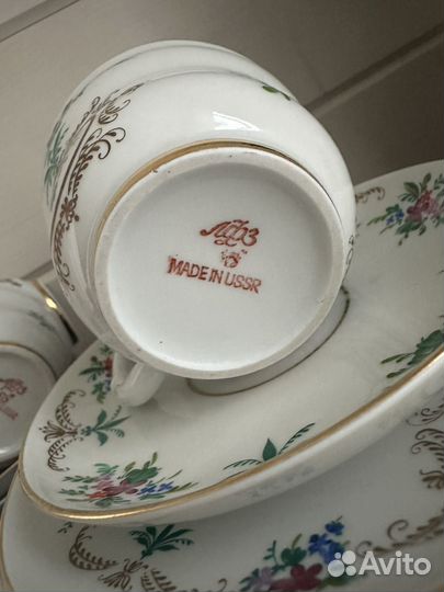 Сервиз чайно-кофейный лфз костяной фарфор