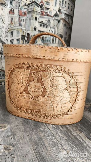 Хлебница из бересты