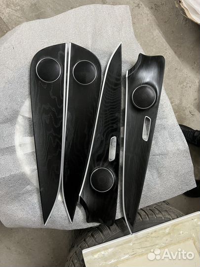 Отделка дверей w213 черный ясень комплект