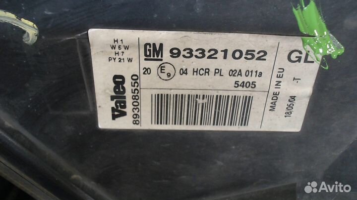 Фара (передняя) Opel Meriva, 2004