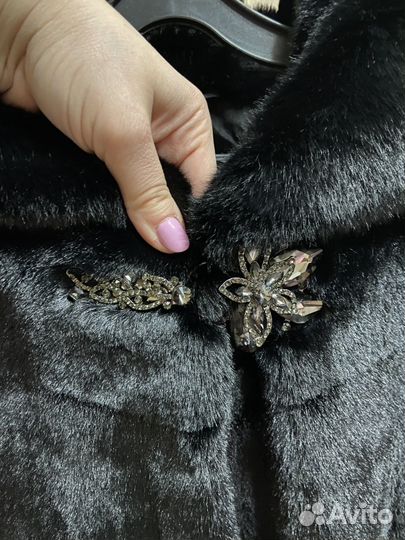 Искусственная шуба под норку 46