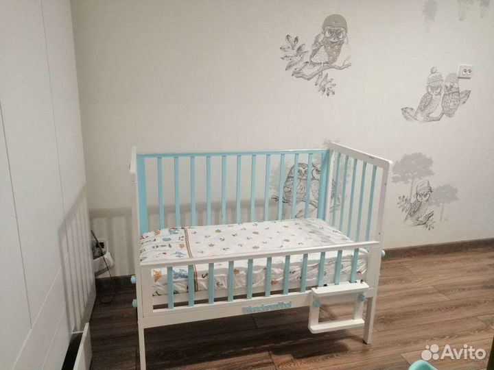 Приставная детская кроватка wundermobel