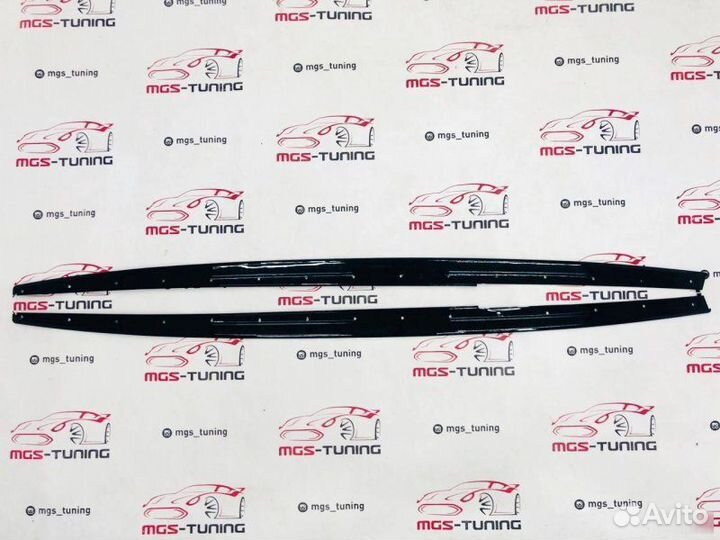 Лезвия порогов BMW 3 F30 M-Perfomance черные