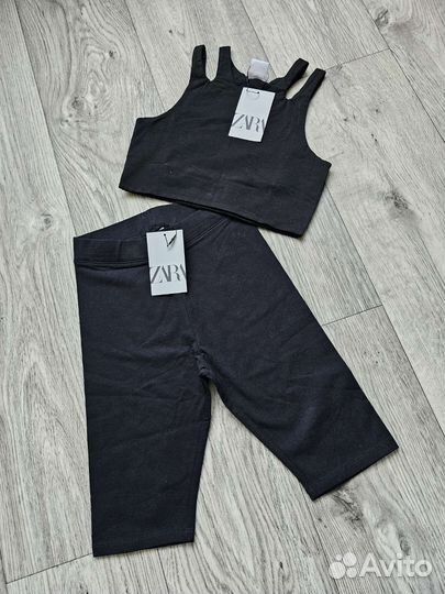 Набор zara топ + бриджи