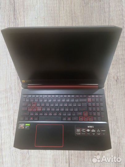 Игровой ноутбук acer nitro 5 an515-43-r45p