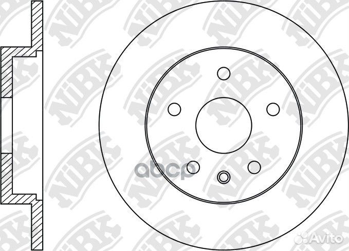 Диск тормозной RN34002 NiBK