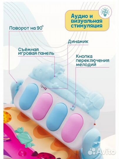 Развивающий коврик с пианино