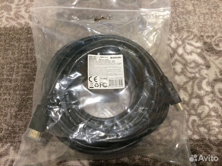 Hdmi-Hdmi Кабель Defender, 20 метров, в.1.4, Hoвый