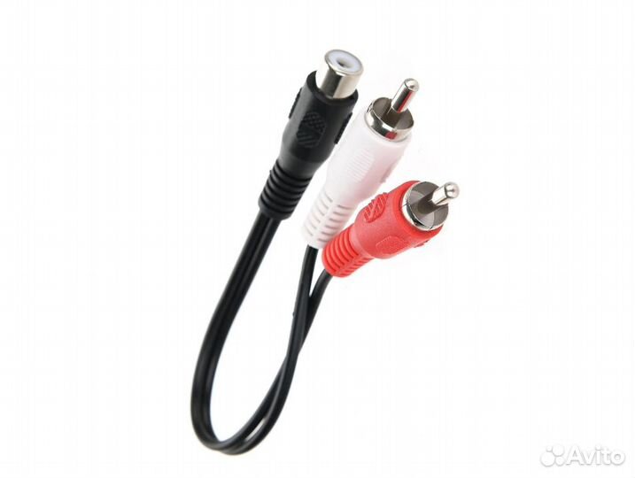 Разветвитель 1RCA (F) - 2RCA (M), 0.2м, Telecom