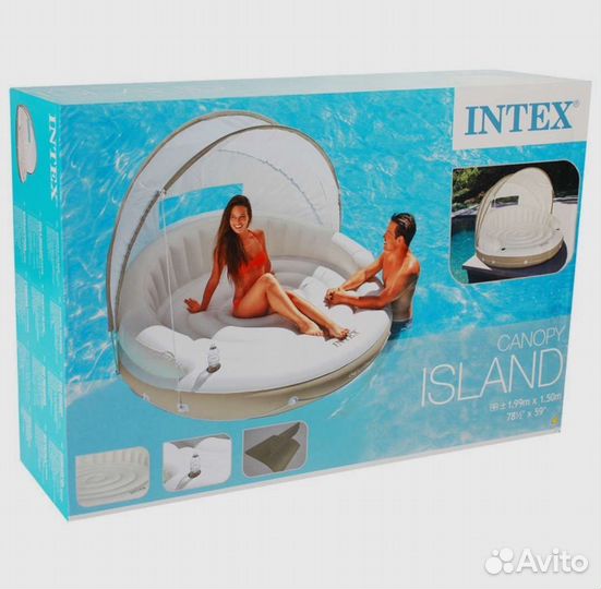 Надувной плот матрас кровать intex, новый