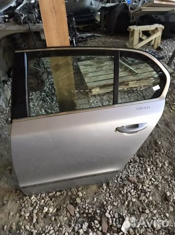 Дверь левая задняя шкода суперб-2