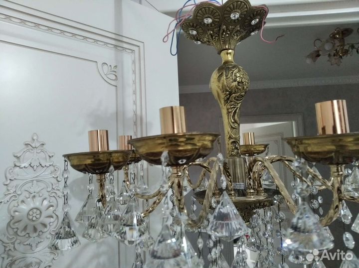 Люстра бронзовая