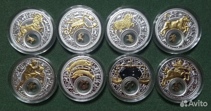 Монеты Беларусь 2013 Знаки зодиака Серебро