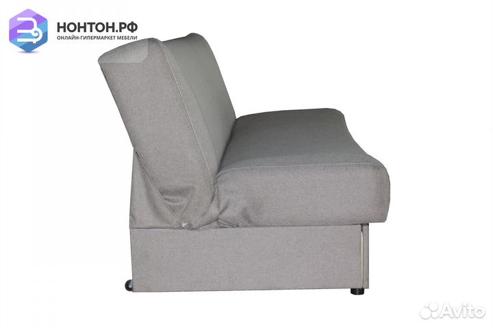 Диван книжка Ручеек рогожка светло-серая