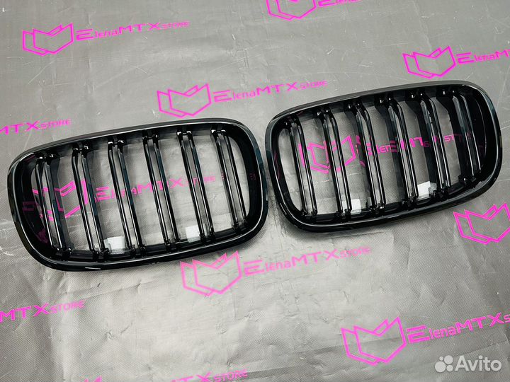 Peшетка pадиатopa М-cтиль BMW X5 E70 X6 E71