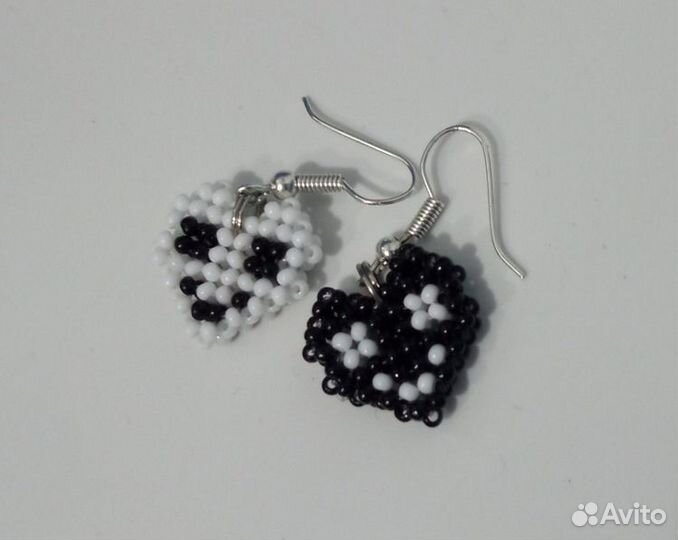 Сережки из бисера