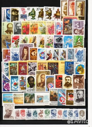 Полный год. компл. марок и блоков СССР 1989 г с мл