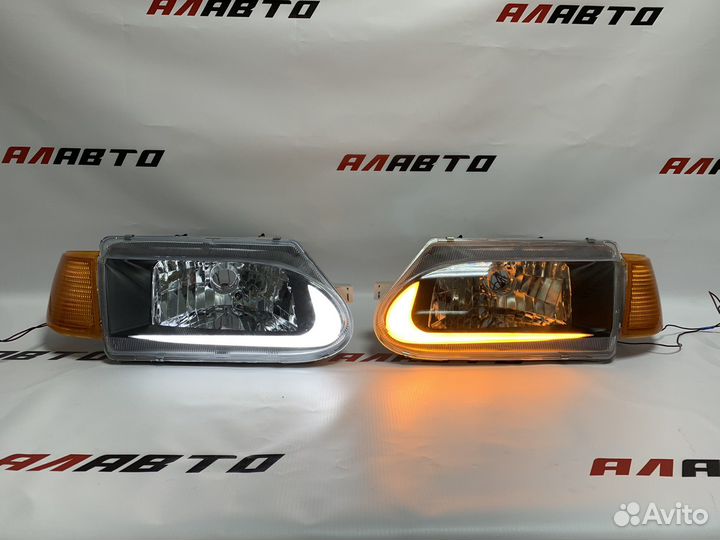 Фары на ваз 2114 в стиле lexus светлые