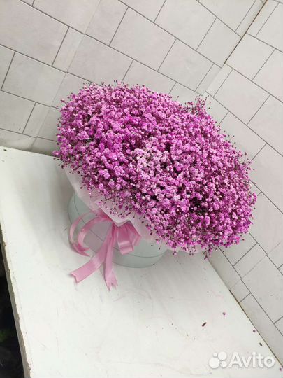 Гипсафилала букеты цветы розы